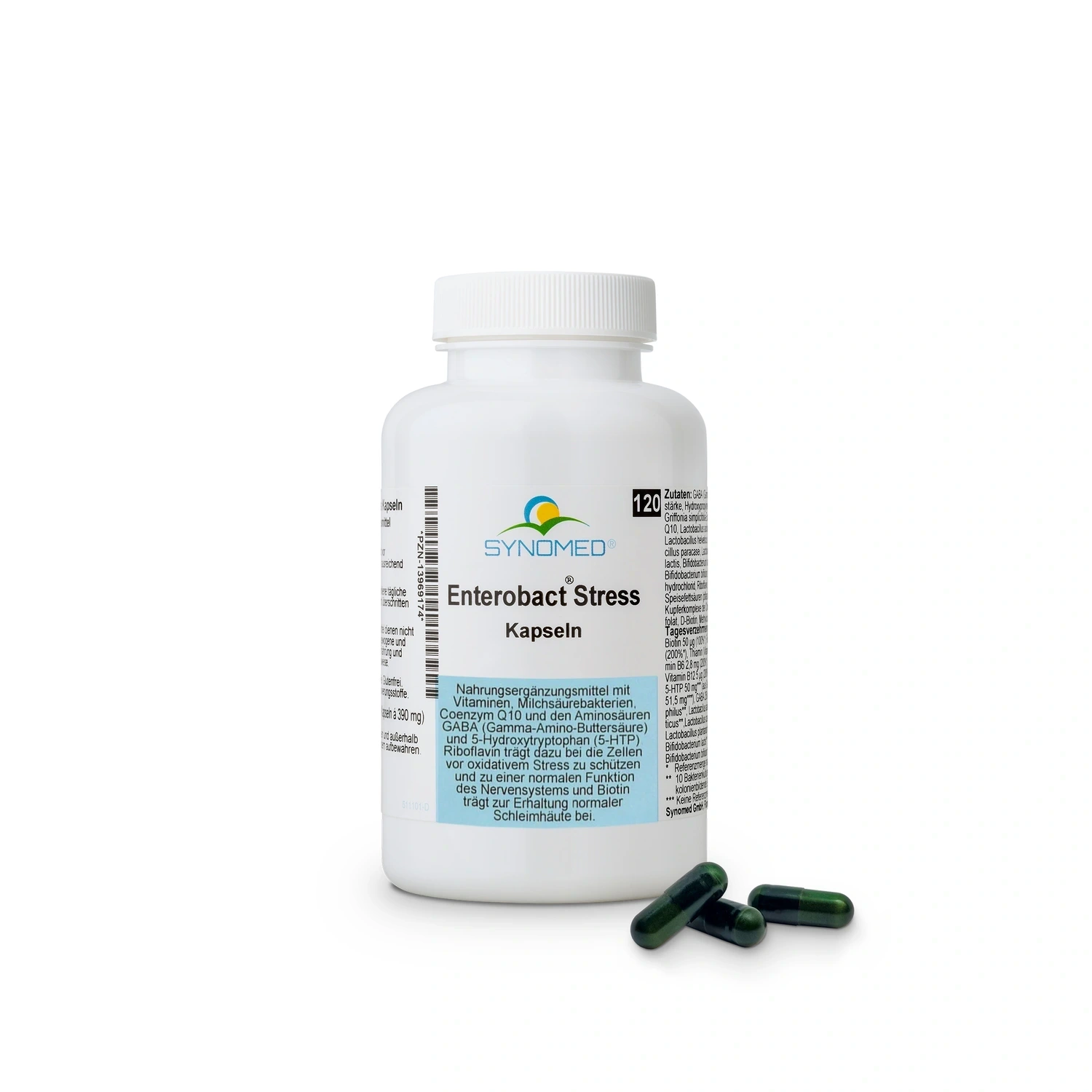 Weißes Produkt, "43 Enterobact Stress Kapsel 120", Kapseln.