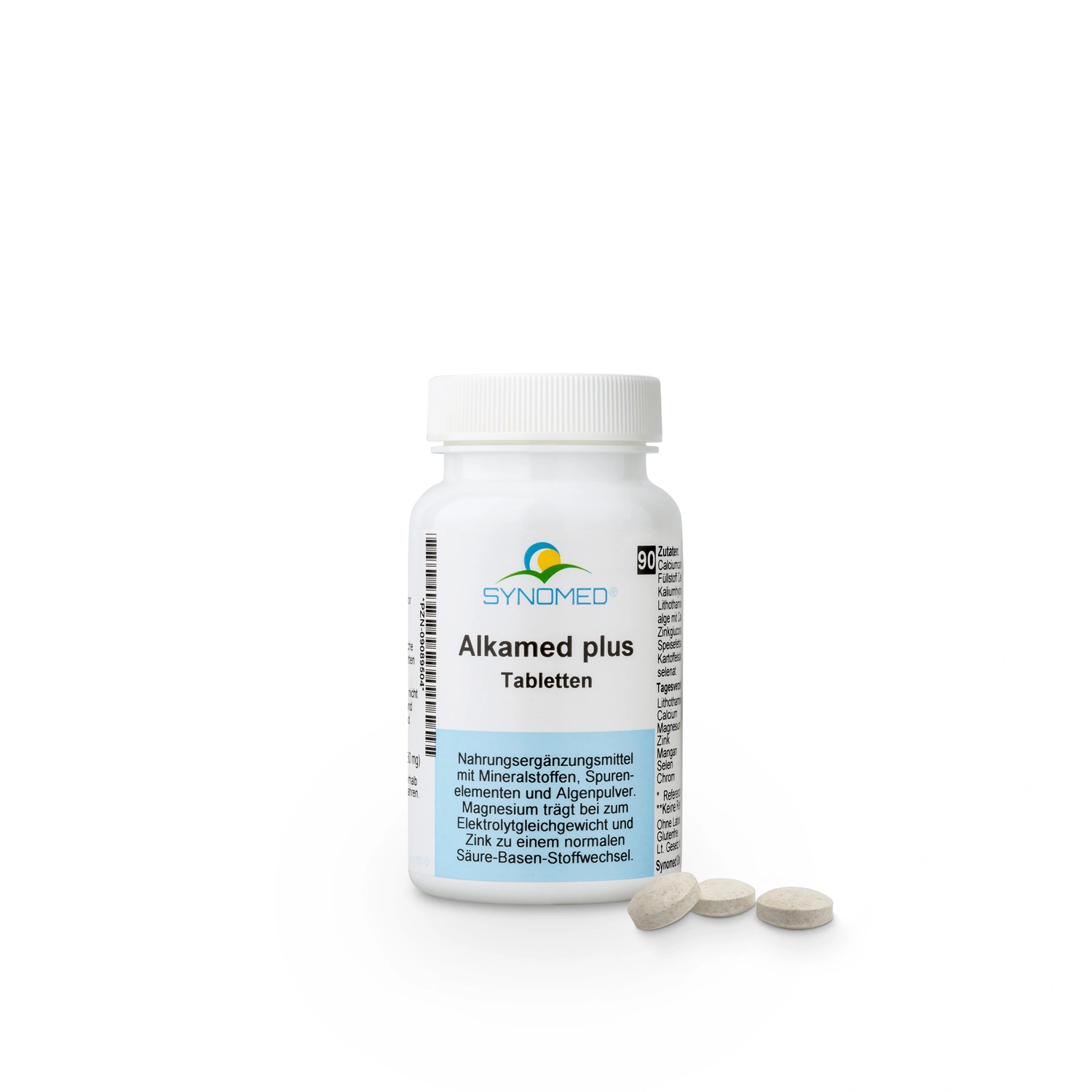 AlkaMed PLUS Tabletten (90) in Blisterverpackung.