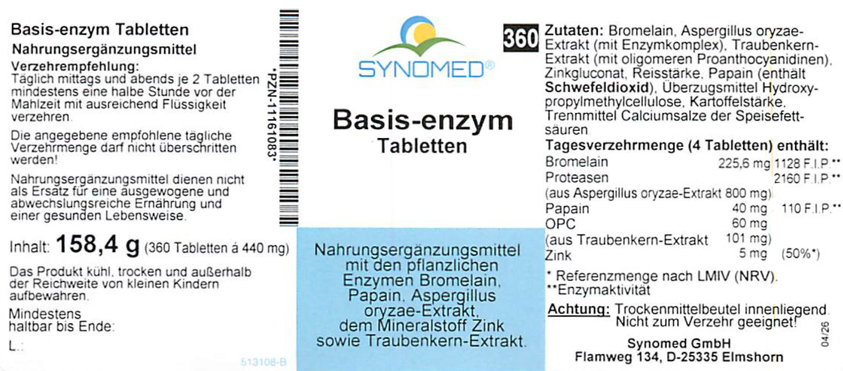Basis-enzym Tabletten