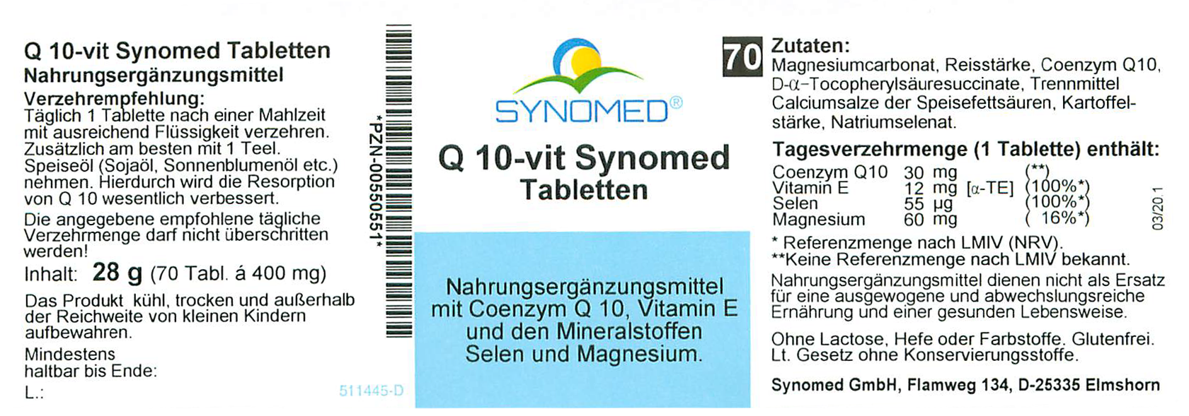 Q10 vit. Synomed Tabletten