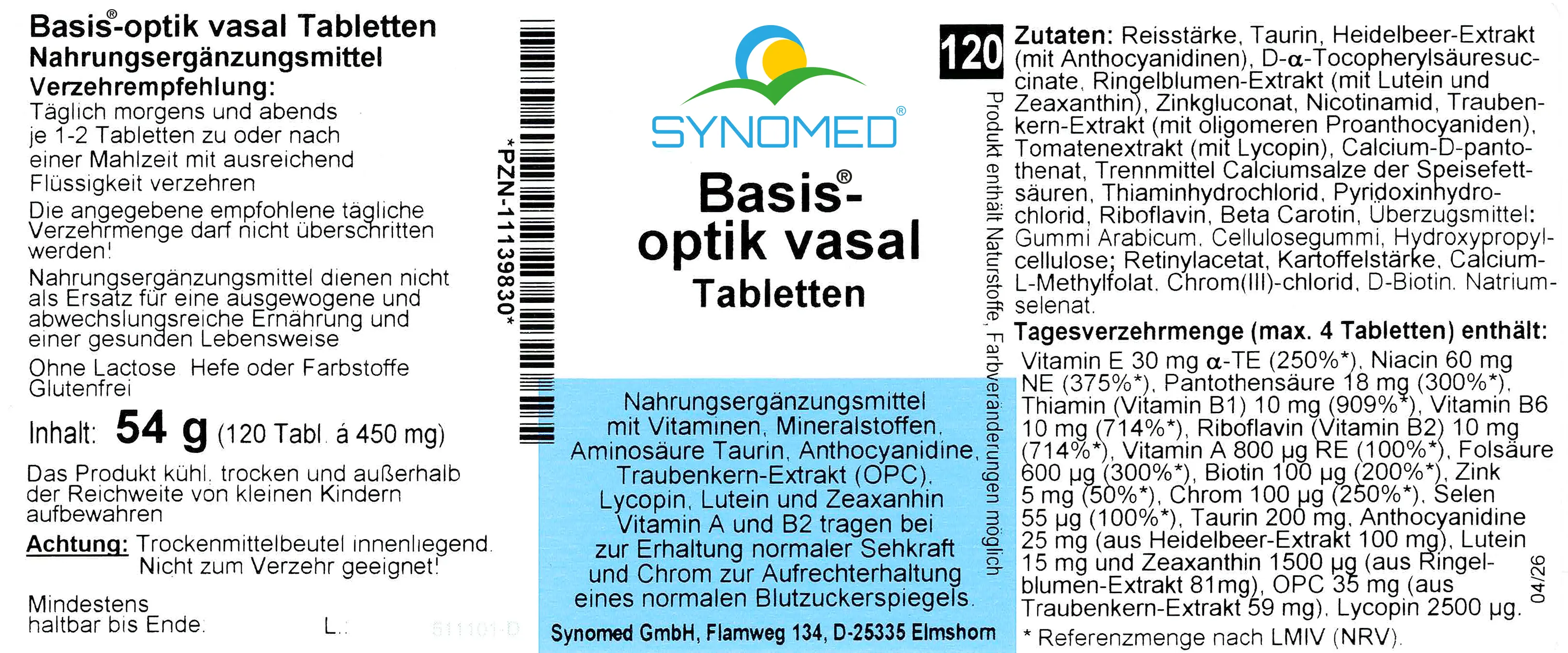 Basis®-optik-vasal Tabletten