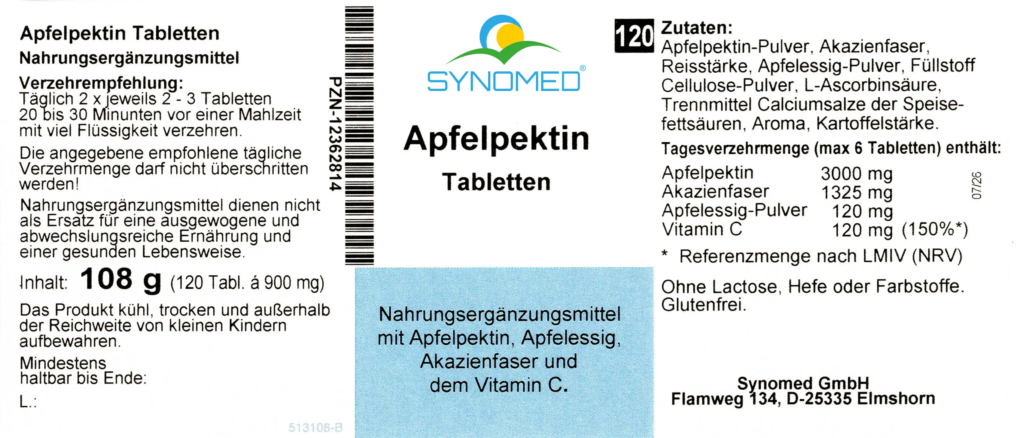 Apfelpektin Tabletten