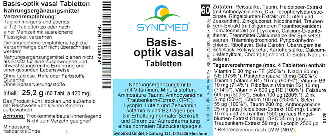 Basis-optik-vasal Tabletten