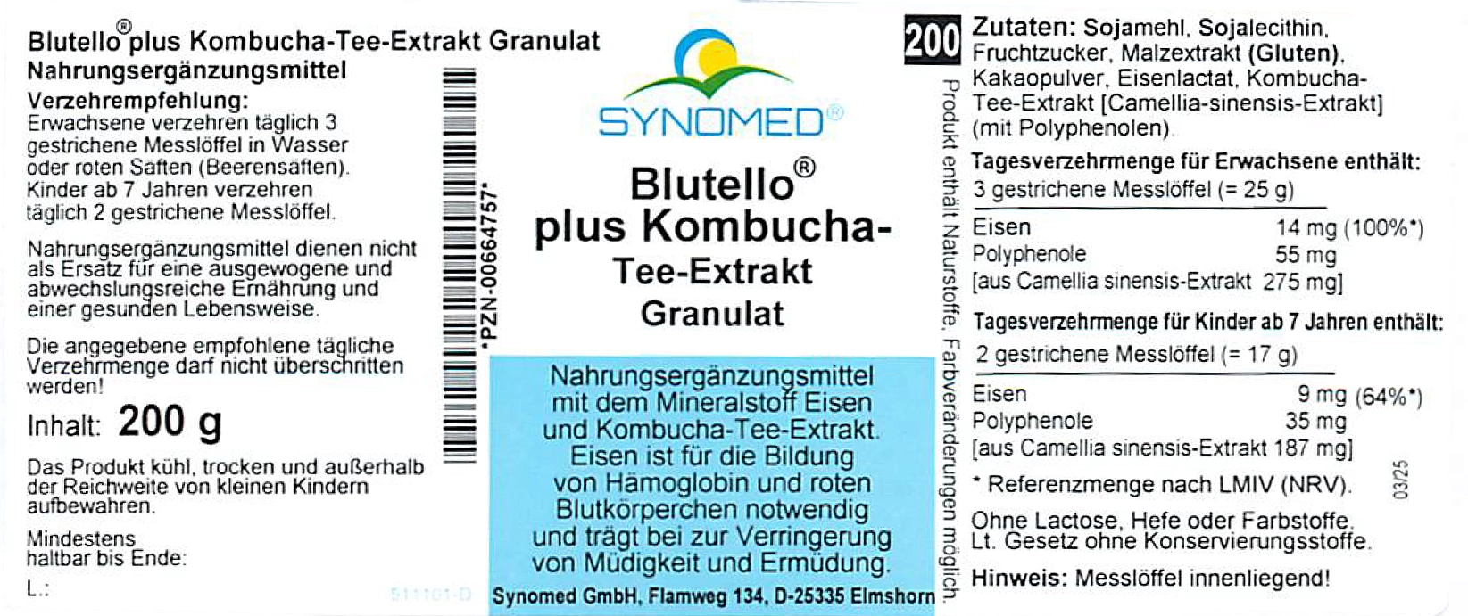 Blutello ® plus Kombucha-Tee-Extrakt  Granulat