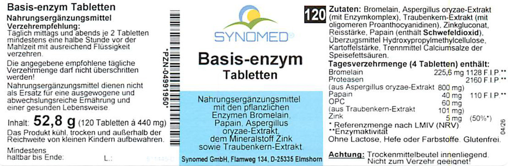 Basis-enzym Tabletten