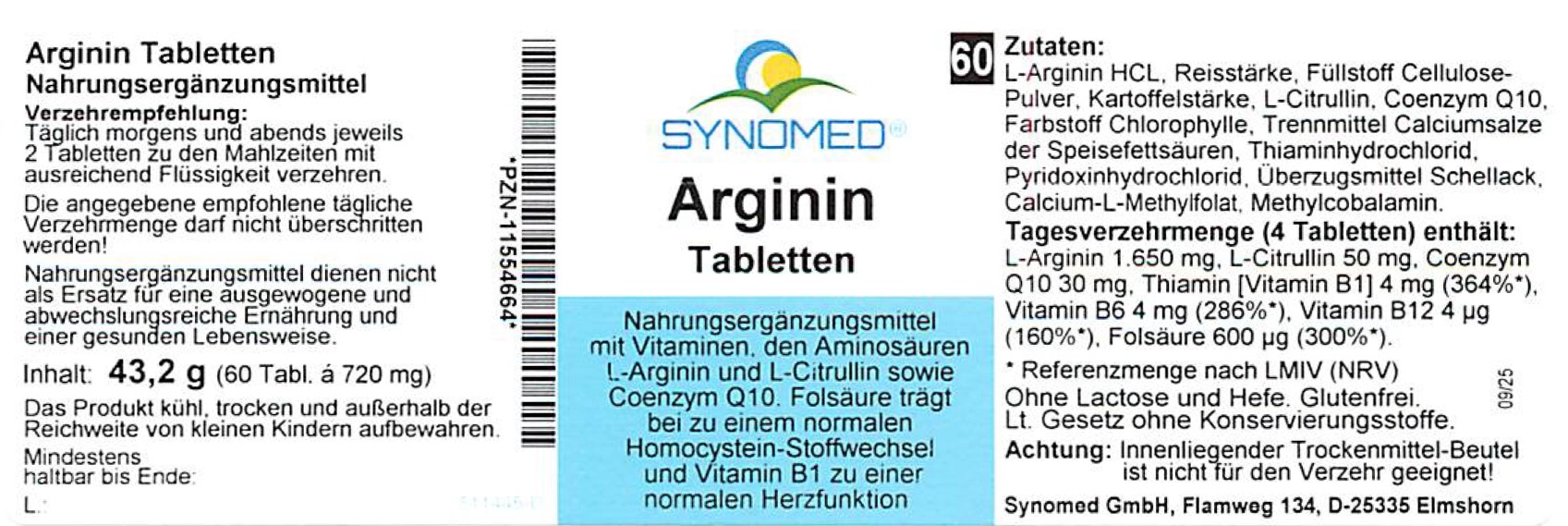 Arginin Tabletten