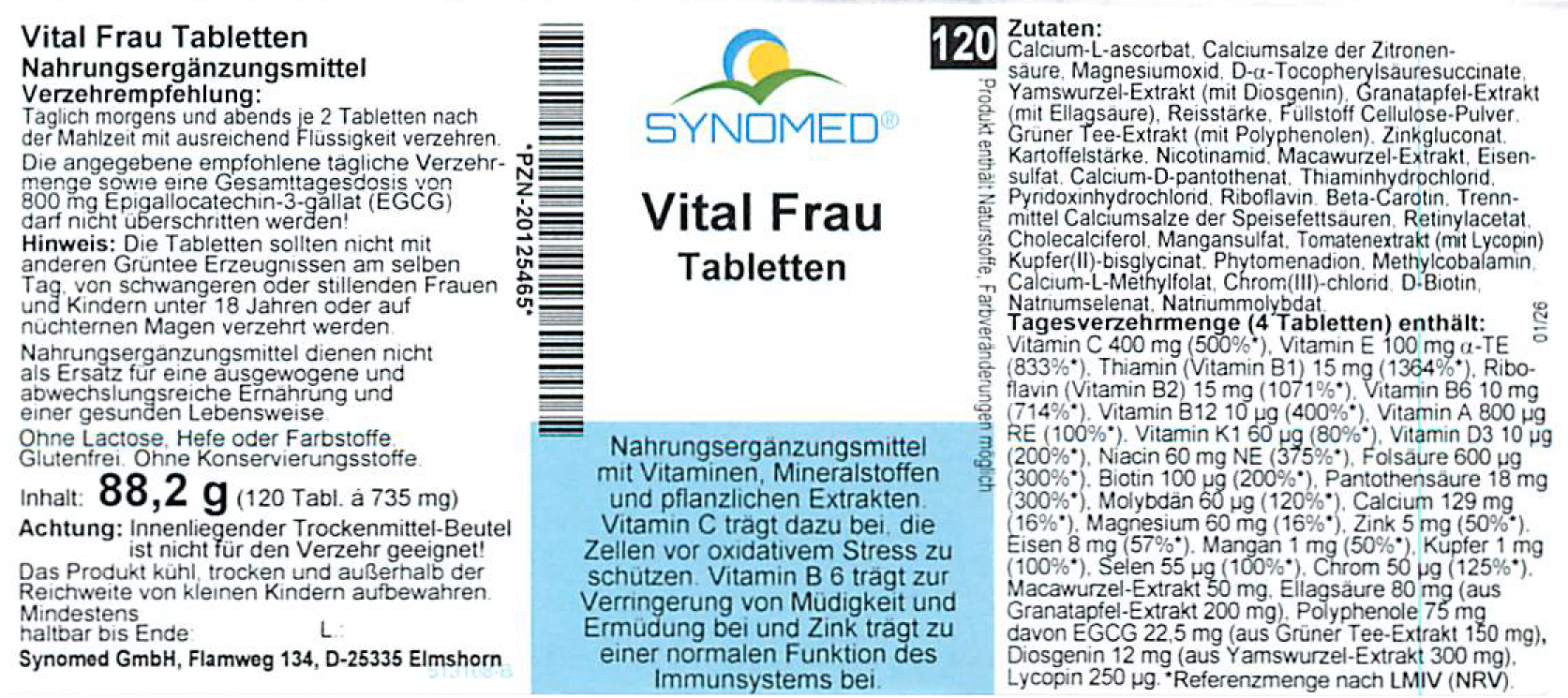 Vital Frau Tabletten