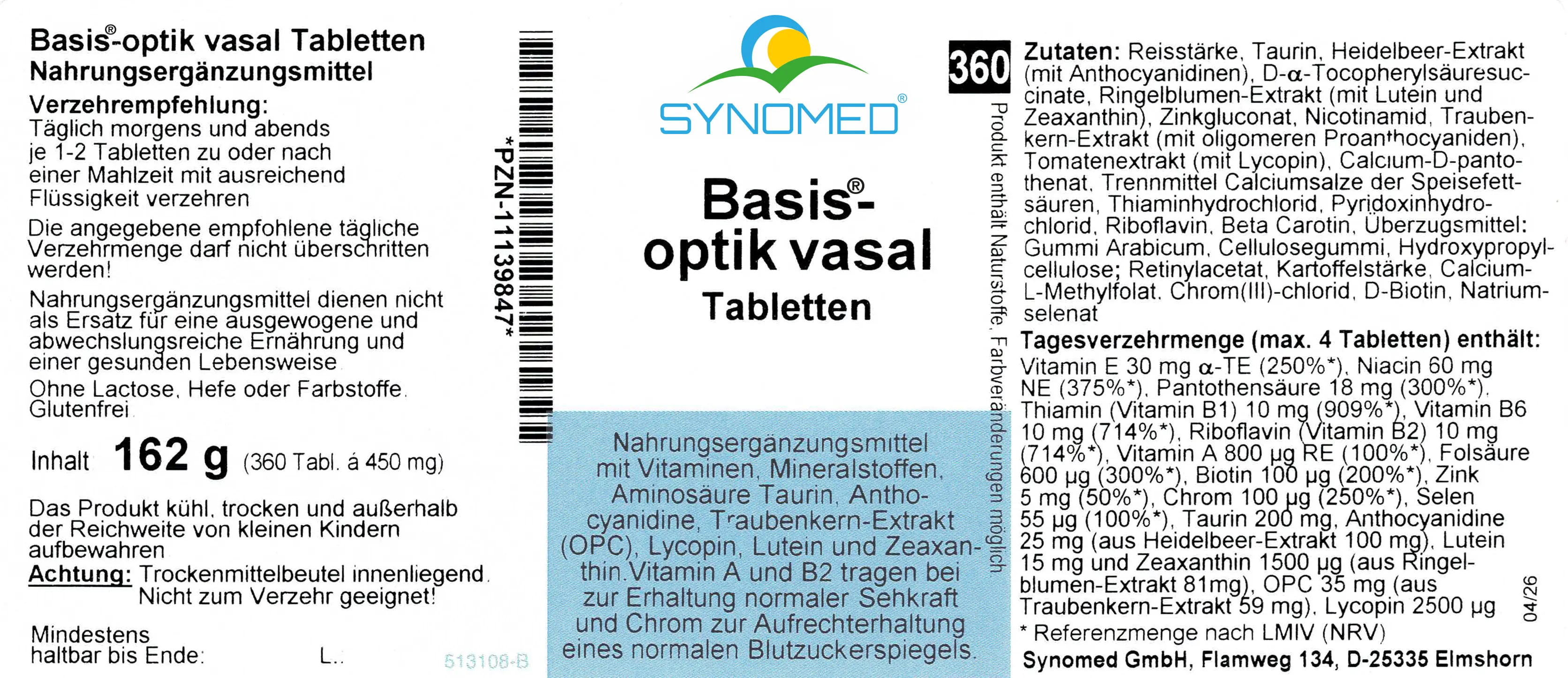 Basis®-optik-vasal Tabletten