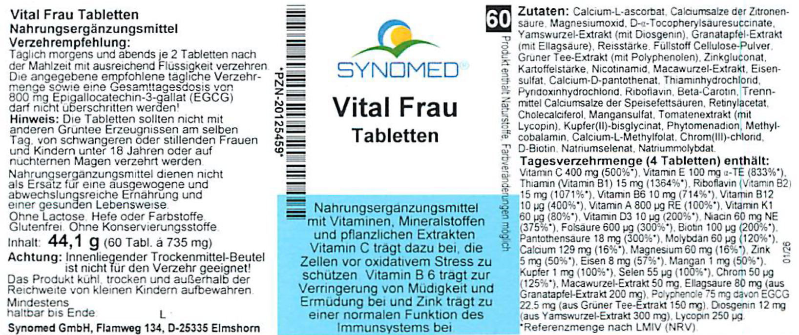 Vital Frau Tabletten