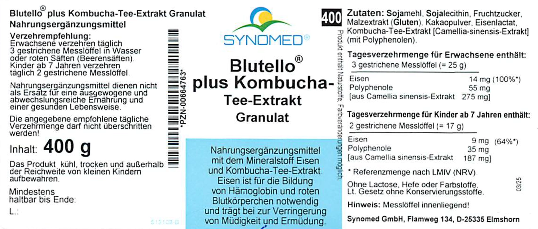 Blutello ® plus Kombucha-Tee-Extrakt  Granulat