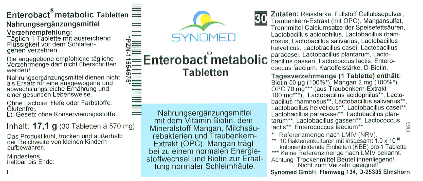 Enterobact ® metabolic Tabletten