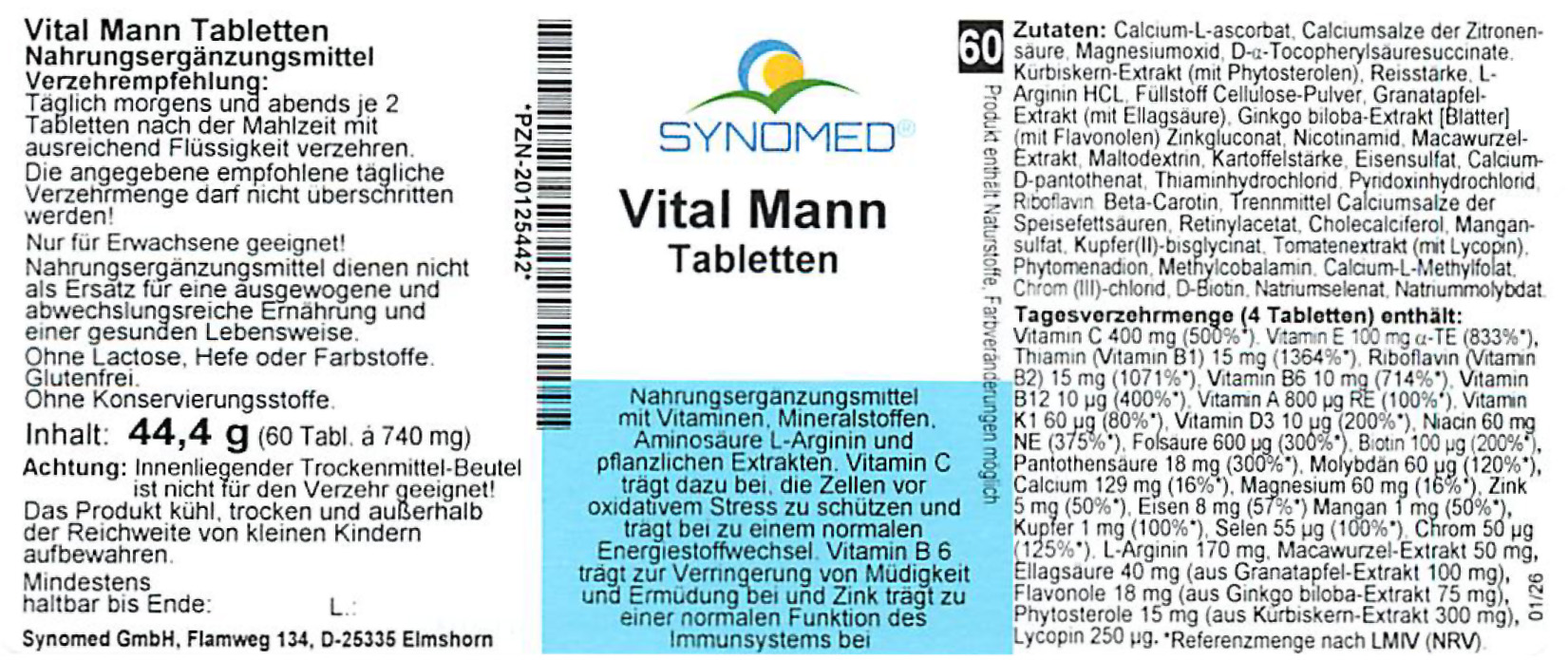Vital Mann Tabletten