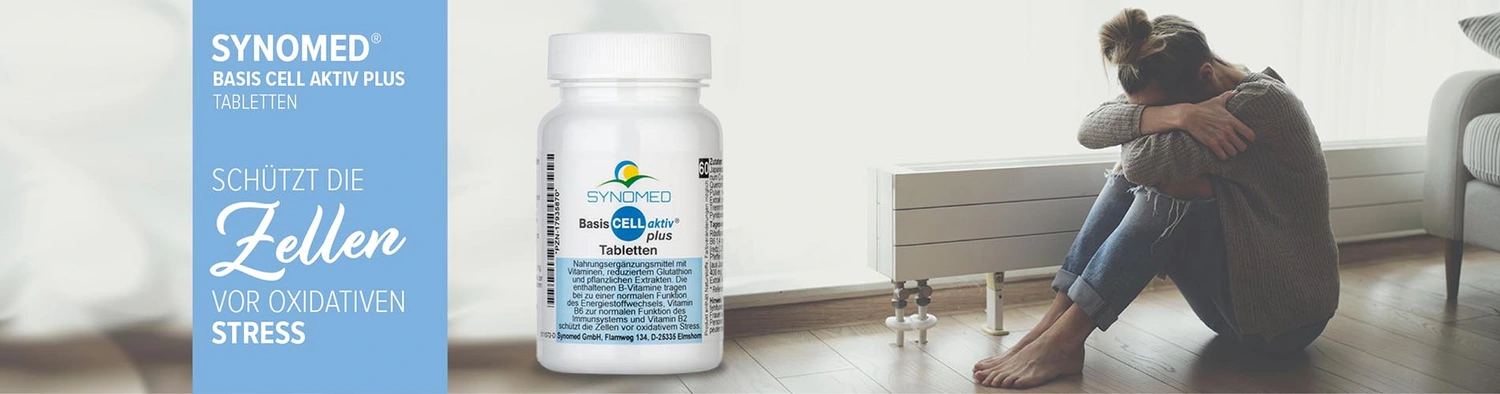 Basis Cell Aktiv Plus Banner: Enthält Informationen zu Inhaltsstoffen 
