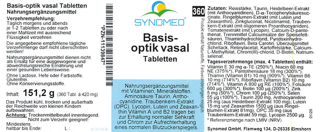 Basis-optik-vasal Tabletten