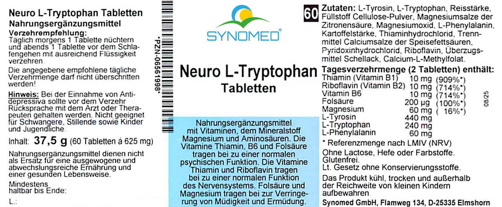 Neuro L-Tryptophan Tabletten
