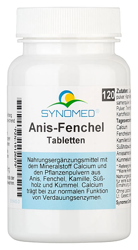 Tablettenpackung "Anis-Fenchel", 120 Tabletten, Medikament.